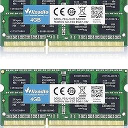 DDR3/DDR3L 8GB Kit (2x4GB) Laptop Memory 1600MHz CL11 SODIMM Wlizedle Desktop Computer RAM PC3-12800 /PC3L-12800 240-Pin 1.35V/1.5V PC Computer Memory for Home Computer, Green-3