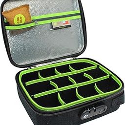 STASHLOGIX Silverton - Locking Stash Bag with Odor Control (Large, Black) : Large, Black-image-7