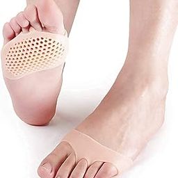 Zentale Anti-Skid Silicone Gel Half Toe Sleeve Forefoot Soft Pads for Pain Relief Heel Front Socks Silicone Heel Protector Foot Gel Socks for Repair Dry Cracked Skins (Multicolor Pack of 2)-image-55