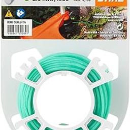 Stihl Quiet Line Trimmer - 2.0 mm x 15.3m, Round and Quiet Mowing Line, Green Trimmer Line-20