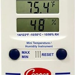 Cooper-Atkins TRH122M-0-8 Digital Mini Temperature/Humidity Dual-Display Wall Thermometer, 14/122° F Temperature Range-image-30