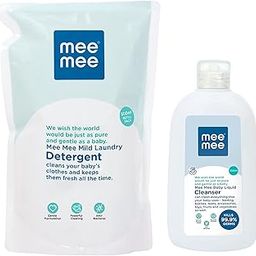 Mee Mee Mild Baby Liquid Laundry Detergent (500 ml - Refill Pack) & Mee Mee Anti-Bacterial Baby Liquid Cleanser (300ML - Bottle)-image-46
