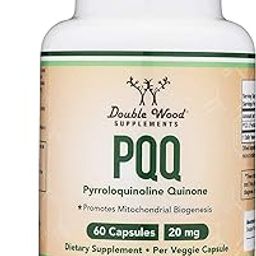 PQQ Supplement - 20mg, 60 Capsules (Pyrroloquinoline Quinone) Promotes Mitochondria ATP Coenzyme Levels, Energy Optimizer and Sleep Support (Non-GMO, Gluten Free, Vegan Safe)-image-89