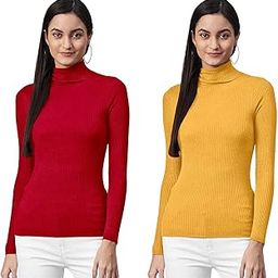 Women's Woollen Warm Full Sleeves High Neck/Inner/Skivvy for Winters Pack of 2-image-81
