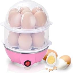 HEXAHOME Double Layer Egg Boiler With Automatic Off & Double Layer Electric Egg Maker For Boiling,Cooking And Frying The Eggs, Egg Boiler,Egg Poacher Machine 14 Egg Cooker Egg Steamer.-picture-4