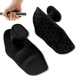 GROPOTIT 1 Pair Gym Hand Grip For Gym, Palm Protection, Black Silicone Hand Gripper Design For Strength Training Dumbbells, Fitness, And Daily Use, Suitable For Home, Office Workout Gloves (black)-20