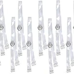 Women's Transparent Bra Straps, Adjustable Soft Silicone Wired Tank Transparent Bra Invisible Straps, Clear Straps pack of 8-image-85