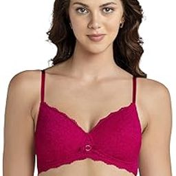 van heusen Women Wireless Padded Lace Bra - Embroidered Mesh Cups, Plush Back Elastic-picture-32