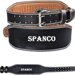 Spanco Multipurpose Weight Lifting Belt for Back Support Comfortable & Durable for Weightlifting, Gym, Workout - 100% Pure Leather, (4 Inch Wide) for Men and Women-image-6