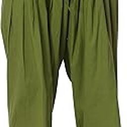 Woman's Plain Cotton Salwar Free Size || Plain Patiala || SEMI Patiala Pants || Solid Cotton-image-12