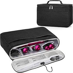 MAYCREATE® Hair Dryer Organizer Bag for Dyson Airwrap Travel Bag Carry Bag with Multi Pocket Travel Hair Styling Tool Bag for Hair Dryer, Curling Barrels, Accessories, Hair Brushes, 37x10x20cm-92
