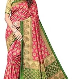 Womens Jacquard Standard Length Saree-image-78