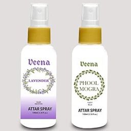 Veena Combo Attar Spray, for Home Temple Perfume and Attar for temple and Personal use (Lavender & Mogra 100 ml)-image-19