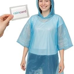 Compact Pocket Raincoat for Adults | Pack Of 5 | – Lightweight, Waterproof & Reusable – Foldable Travel Rain Poncho with Hood for Emergency & Outdoor Use-image-52