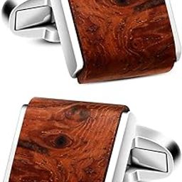 Cufflinks for Men Stainless Steel Formal Multicolor Silver-Plated Cufflinks for Men and Boy's-image-23
