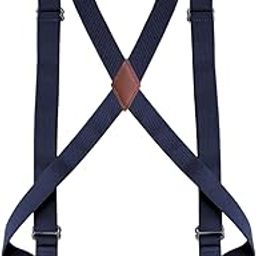 ™ Mens Womens Suspender X Shaped Elastic Straps Hook Suspenders Adjustable Dark Blue | Suspenders Braces | Mens Accessories-image-56