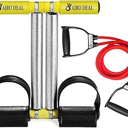 AJRO DEAL Double Spring Tummy Trimmer, Waist Fat Burner, Belly Fat Loss Ab Exerciser | Cardio Stomach Weight Loss | Home Gym Workout Equipments | Fitness kit for Home Exercise for Men & Women's-image-1