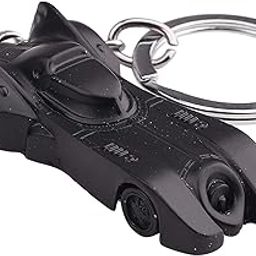 Metal Batman the dark knight Batmobile Car Movable Keychain-33
