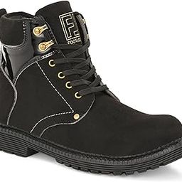 Black Men's Synthetic Comfortable Boot-image-61