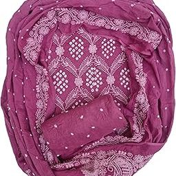 Enterprise Women's Kutchhi Pure Cotton Bandhani Unstitched Dress Material with Fully Embroidery Work | Ethnic wear | Marriage Wear | Casual Wear.-image-49