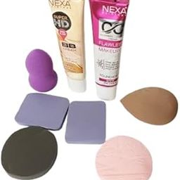 BB Cream and CC Cream Set with Makeup Sponges and Puffs, Face Makeup Kit-image-20