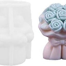 Candle Mould, Rose Bouquet Candle Making Material, Flower Bouquet Toy, Beautiful Wedding Decor Funny Home Decoration, Handmade Candle Molds for DIY Craft Enthusiasts-image-30