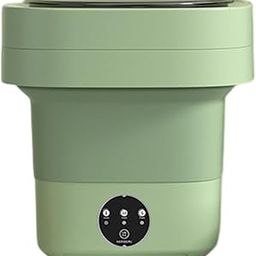 UJEAVETTE 11L Foldable Washing Machine Portable Clothes Washer for Travel Dorm Camping Green-image-88