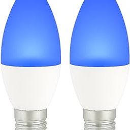 EYEGLOW 5W E27 LED Candle Bulb | Decorative candle Shape | Energy Saving | Ideal for Jhumar, Home & Festive Lighting, Diwali, Temple, Chandelier, Wall Lamps, (2, Blue)-image-50