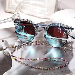 Colorful Small Beads Eyeglasses Sunglass Eyewear Cord Holder Neck Strap Lady Fashion Reading Eyeglasses Jewelry-19