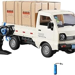 ARIZUUL Remote Control Car RC Kei Truck,1:16 Scale RC Transporter Pickup Truck, 2.4GHz All Terrain RC Transport Cars with Spray & Light, 3 Batteries, Best Gifts Ideas for Kids-25