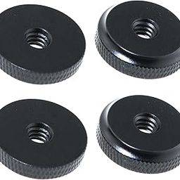 MEETOOT 4PCS 1/4'' Aluminum Alloy Female Thumb Wheel Lock Nut Adapter Hot Shoe Locking Knob Spacer-image-32