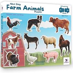 TOYKRAFTT Puzzles for Kids Aged 3 to 5 Year Olds| 4, 5, & 6 Piece Puzzles for Toddlers (Farm Animals)-picture-20