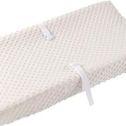 Baby Changing Pad Cover, Super Soft Minky Dot Diaper Changing Table Covers for Baby Girls and Boys, Ultra Comfortable, Safe for Babies, Fit 32"/34'' x 16" Pad (Beige)-image-81