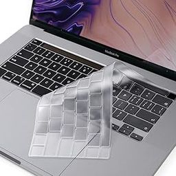 OJOS Ultra Thin Keyboard Cover for 2020-2023 MacBook Pro 13 inch A2338 M2 M1 A2289 A2251 & 2020 2019 New MacBook Pro 16 inch A2141 with Touch Bar & Touch ID Keyboard Protector Skin, Clear-27