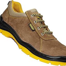 Coffer 82-353 Sporty Safety Shoe, Leather Upper, Heat, Oil & Acid Resistant, ISI Marked For IS:15298, Dual Density PU Sole. Size 05 INDIA/UK-image-26