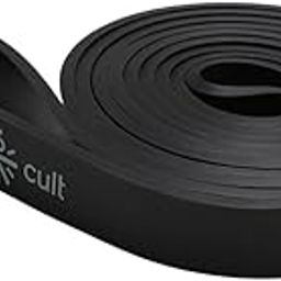 cult Resistance Band for Stretching, Pull Ups, Home Exercise and Gym Workout Stretch for Men & Women Black (11-30kgs Resistance)-image-63