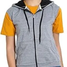 teemoods Women's Sleeveless Fleece Hoodie - Zip-Up Sweatshirt Jacket with Soft Spun Cotton, Kangaroo Pockets for Everyday Use, Perfect for Jeans, Leggings and Shorts-picture-21