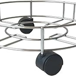 Heavy Stainless Steel Gas Cylinder Trolley with Wheel Lpg Cylinder Stand Gas Trolly (Red Gas Cylinder Trolly)-picture-20