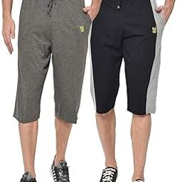 Regular Fit Men Capris(Pack of 2-MACK633345)-image-90