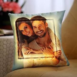 DREAMVIO Blackout Polyester Photo Personalized Fur Full Print Led/Light Cushion/Pillow with Filler - 16X16 Inch (Dvfullled_Cushion2)-image-15