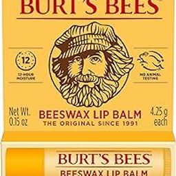 Burt's Bees 100% Natural Moisturizing Lip Balm, Beeswax (Pack Of 2)-16