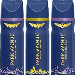 Park Avenue Original Collection | Deodorant For Men | Fresh Long-Lasting Aroma Good Morning & Storm | 150Ml Each - Spray (Buy 2 Get 1 free)-0
