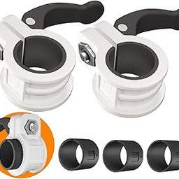 ZY-HUAN Mini Barbell Clips 1 inch I Multi-Size Adjustable Barbell Collar I 1 inch Barbell ClampsIQuick Release Weight Clips Pair of Locking for Dumbbell Bar(Black+White)-picture-17