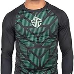 Forest Shield Rashguard Compressions - Green Full Sleeves-image-12