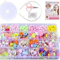 VERVITA Bracelet Making Kit | Jewelry Making Kit | Beads for Jewelry Making Kit | Bracelet Making Kit for Girls and Kids | DIY Bracelets, Necklace, Hairband & Rings Craft Kit | Rubber Band Bracelet Kit | Pack Of 1-image-94