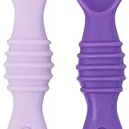 Mother's First Choice- BPA Free Silicone Spoons, Set of 2 pcs, Baby Feeding Spoons, Lavender and Pink Colours, Self-Feeding Baby Spoons Perfect for Toddlers Aged 6 Months and Above.-picture-30