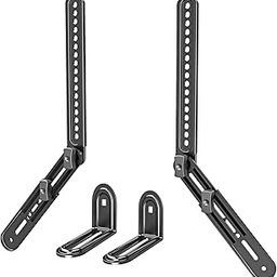 MOUNTUP Speaker Mount, Sound Bar TV Bracket, Fits Most Sound Bars Up to 15 Lbs, Mounting Above or Under TV, Tool-Free Knob Adjustable, for 23-90" TVs with Detachable Extension Arms and L-Brackets-image-34