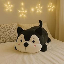 HANKLEY Puppy Plush Fully Stuffed Animal Soft Toy | Best Gift for Kids, Boys, Girls and Adults | Huggable Puppy Soft Toy | Black & White-image-43