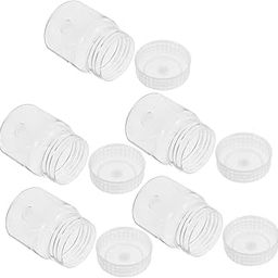JECOMPRIS 5pcs Wide Mouth Laboratory Bottles for Chemical Medicine Storage Airtight Reusable Plastic Containers for Safe Sample Handling and Travel Use Breathable Cap-image-25