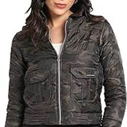 Women's Jacket With Ribbed Hem For Casual Wear | High Neck | Button Closure | Long Sleeve | Polyester Jacket Crafted With Comfort Fit For Everyday Wear-image-55